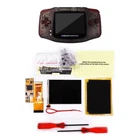 GBA 10 Levels Brightness V2 IPS Backlight LCD Mod & Shell With Clear Red Buttons