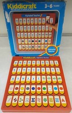 Vintage 1981 Kiddicraft Alphabet Teacher ABC Teaching Toy In Original Box