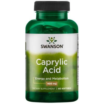 SWANSON Caprylsäure 600 mg, 60 Gels. - Caprylsäure