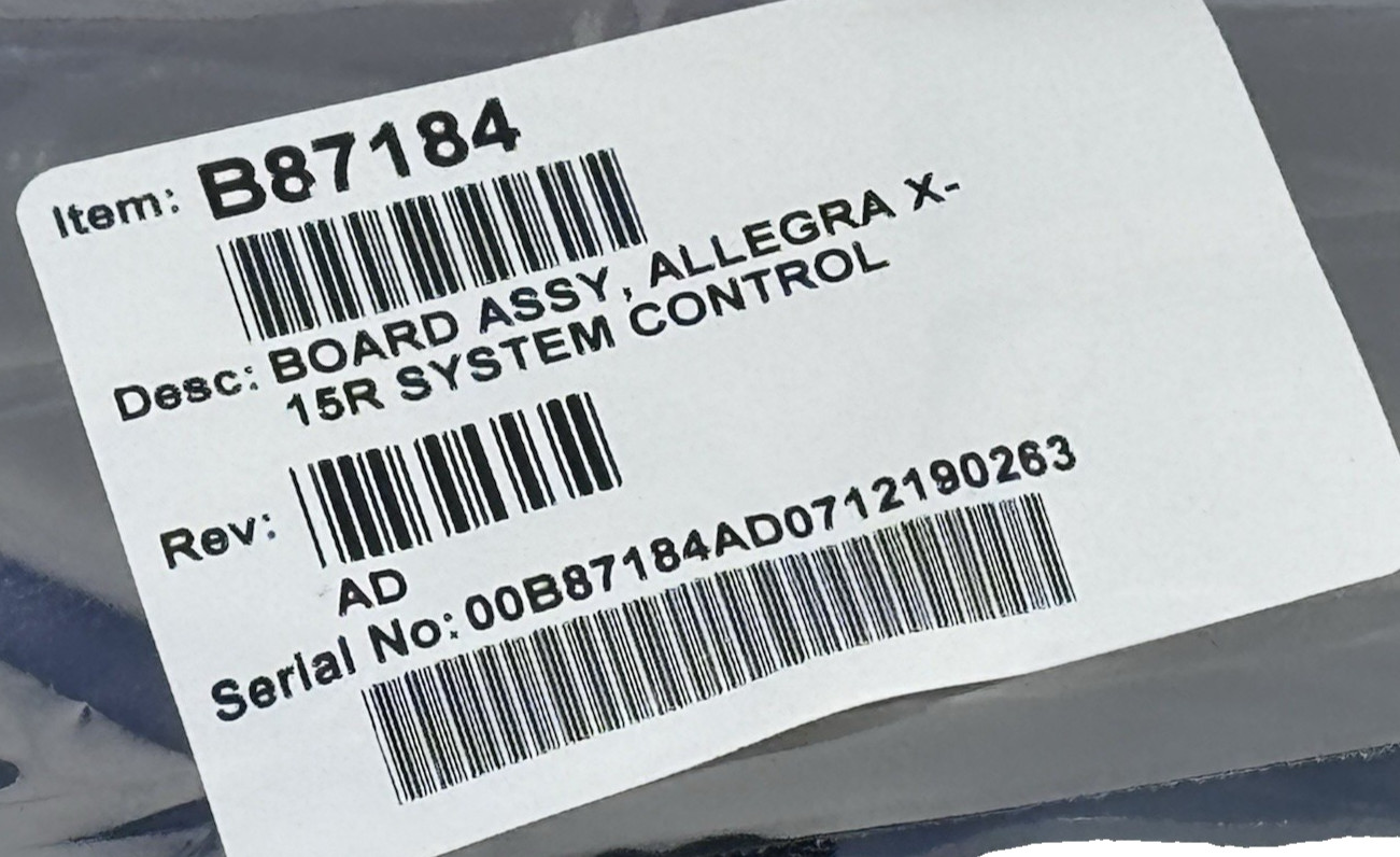 Beckman Coulter B54963 Balance Upgrade Kit X-15R  B87184 System Control Board