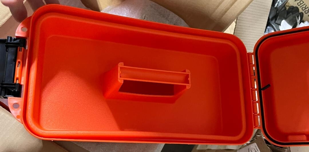 Scatola Porta Esche Flambeau Marine Dry Box 1409 &ndash; Arancione, Resistente E Impermeabile Per Wobbler