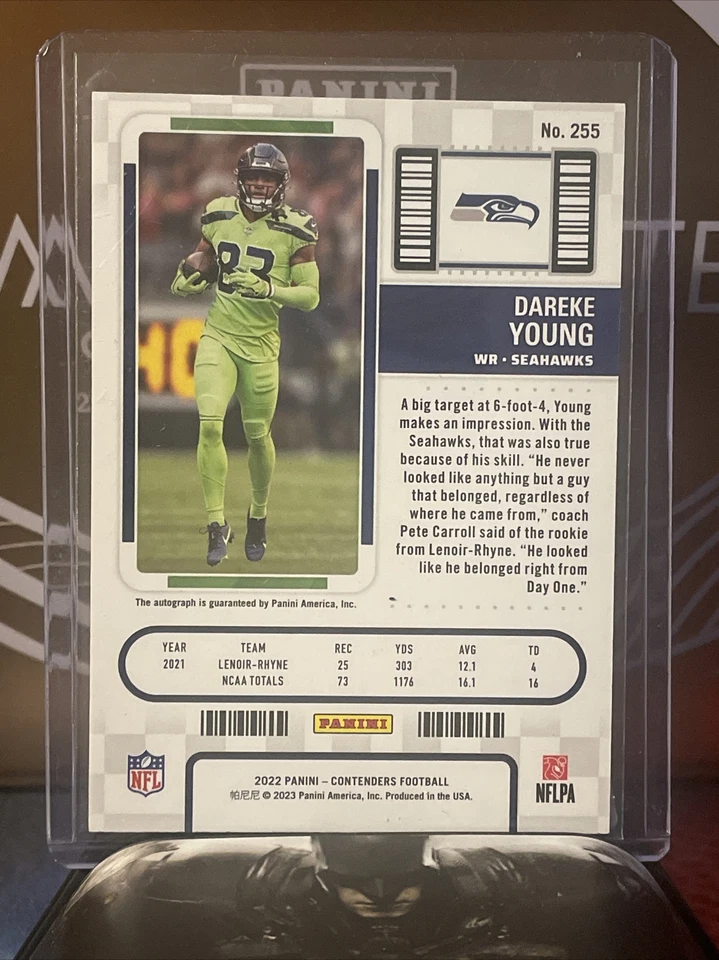 2022 Panini Contenders - Rookie Ticket #255 Dareke Young RC - Image 2 of 2