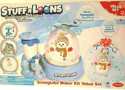 Snowglobe Balloon Maker Kit Value Set Stuff A Loons Snowman Gingerbread Man Fun