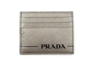 prada silver wallet