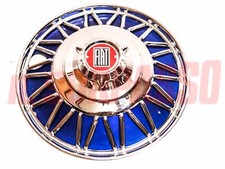 COPPA RUOTA BORCHIA X CERCHI FUORISERIE BLU FIAT 500 600 1100 103 TV ORIGINALE