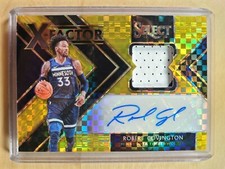 2019-20 Panini Select Robert Covington X-Factor Patch Auto Gold Prizm 8/10