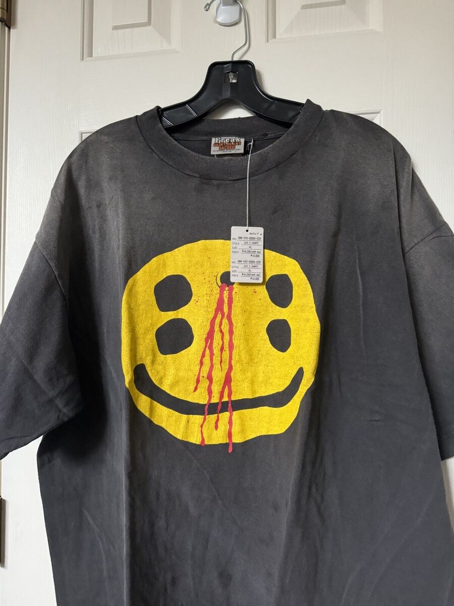 Saint Michael Cactus Plant Flea Market Smiley T-shirt | eBay Saint Michael Cactus Plant Flea Market Smiley T-shirt | eBay