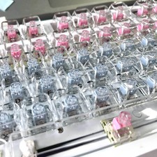132 Keys Crystal Transparent Keycaps For MX Switch Mechanical Gaming Keyboard