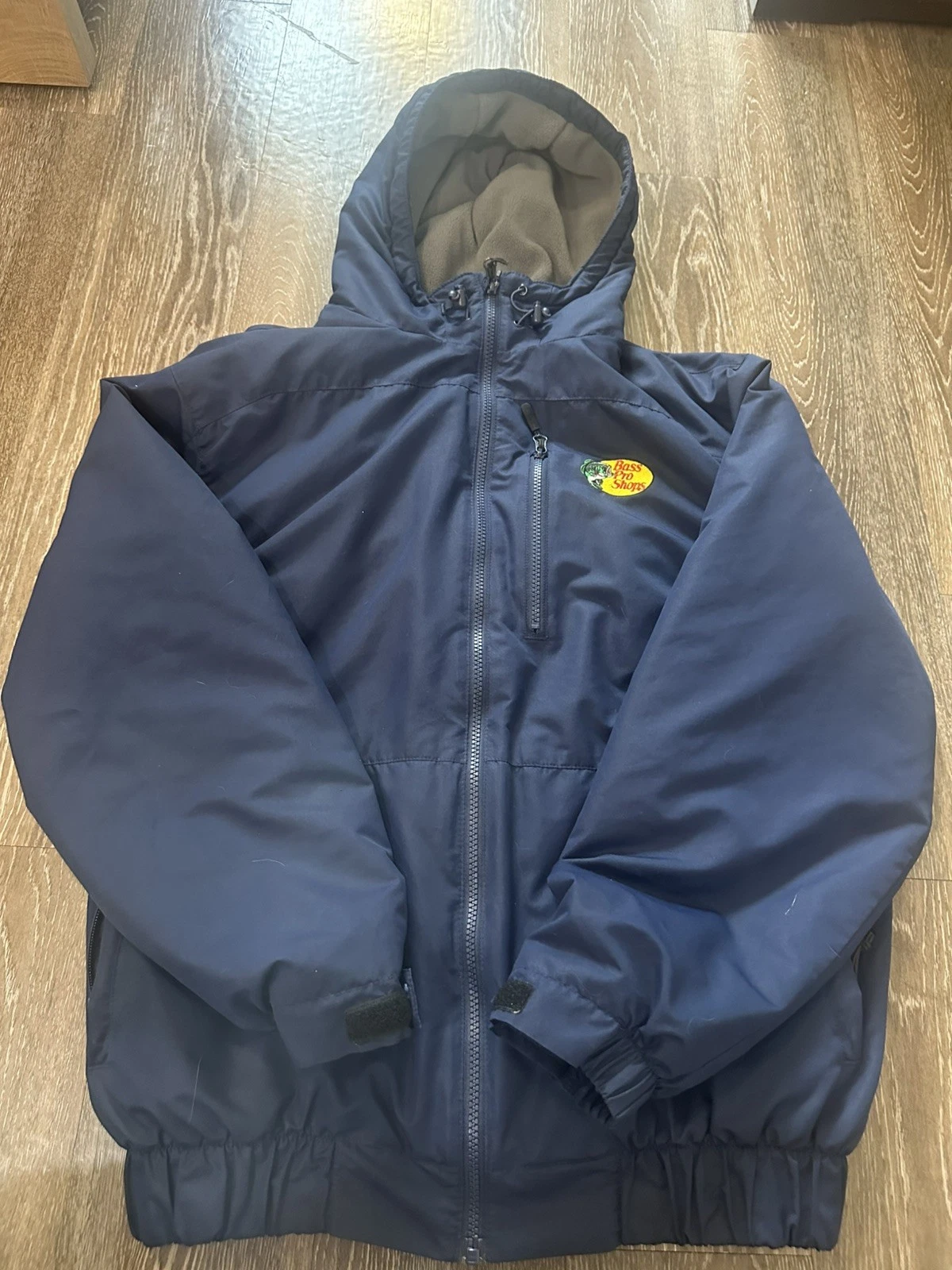 Men’s Bass Pro Shops Full Zip Hooded Fleece Lined Jacket Blue Size Medium
Opens in a new window or t