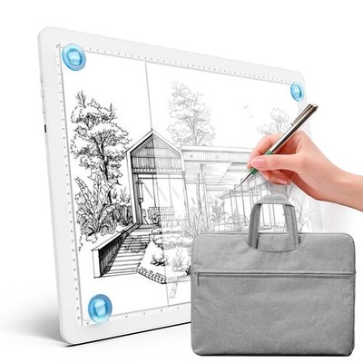 A4 Tracing Light Box with Bag,Super Bright Magnetic Light pad with Side Butto...