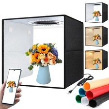 16in LED Photo Studio Light Box Portable Folding Photography Shooting Tent Kit
