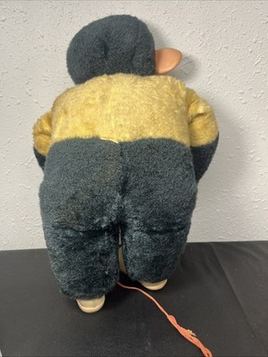 Vintage Mr. Bim Zip Zippy Plush Monkey Banana Stuffed Toy Rubber