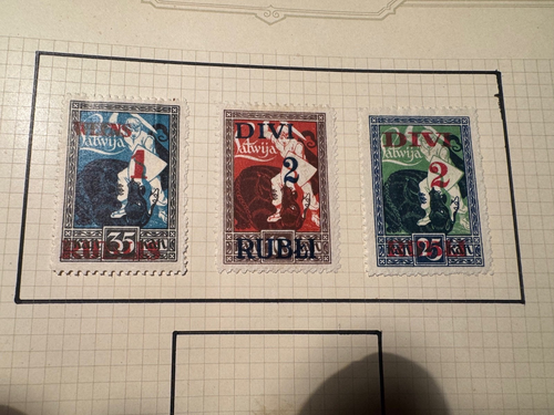 Latvia, Lettland Mi.58-64, Sc. 86-93, MH - Picture 2 of 2