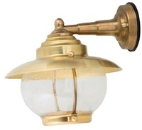 Maritime Laterne Pyrgos Robustes Messing Glas Rostfrei Wandleuchte Haus Hof
