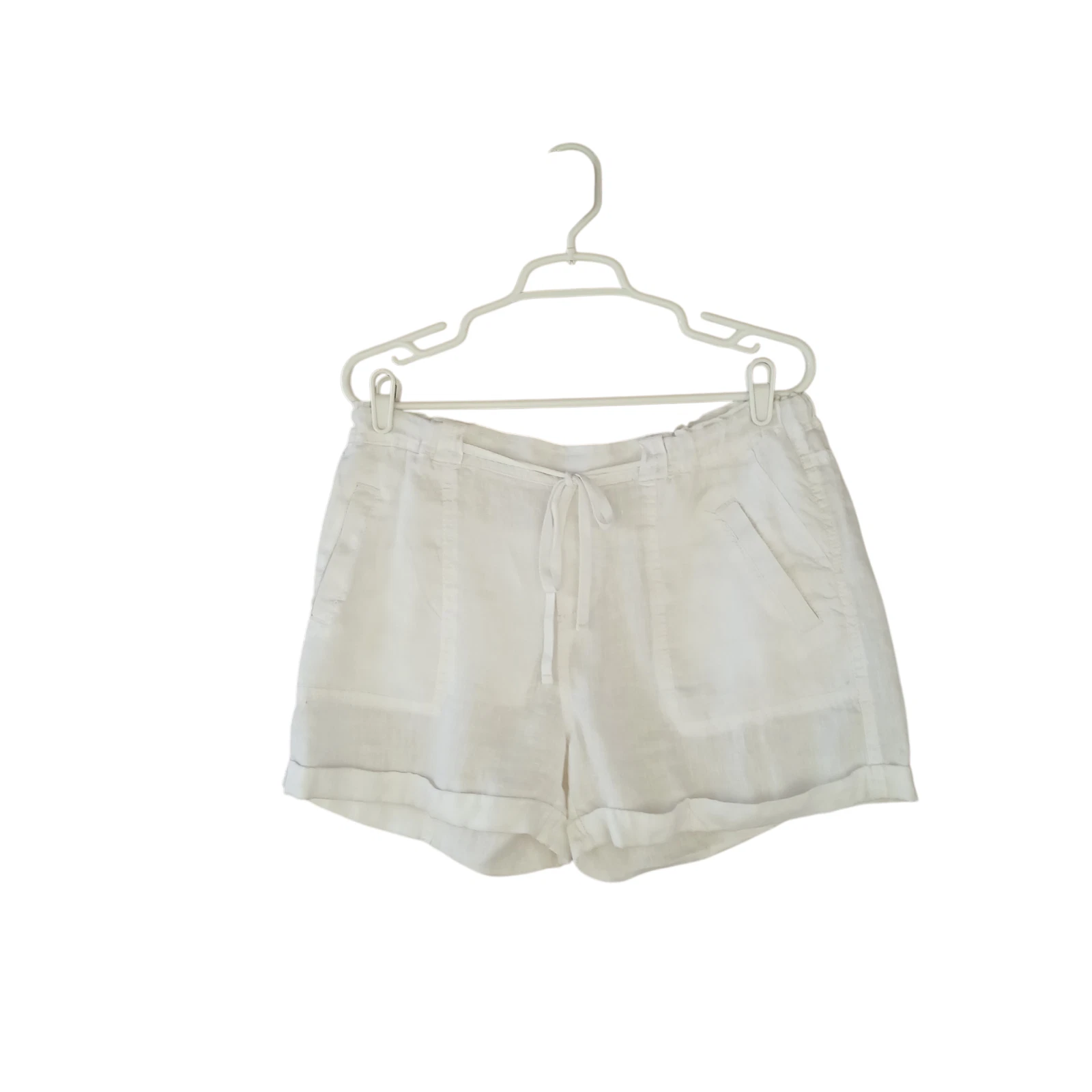 Caslon Women's Cargo Shorts Mid Rise 4" Inseam Linen White Medium
Opens in a new window or tab