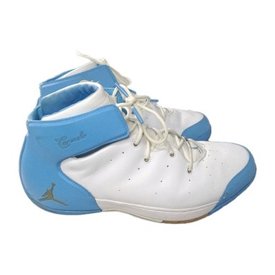 Vintage 2004 Air Jordan Carmelo 1.5 OG White Blue Gold Mens Sz 11 Shoes