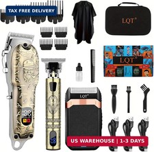 Hair Clippers Set for Men, Hair Clipper Trimmer with LED Display, Professional C