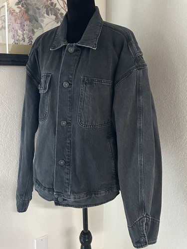 Yeezy Workwear Denim jean Jacket Season 5 ‘Faded Ink’ Grey/ Black Sz Medium - Picture 16 of 17