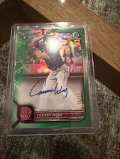 2022 bowman connor wong auto rookie /99