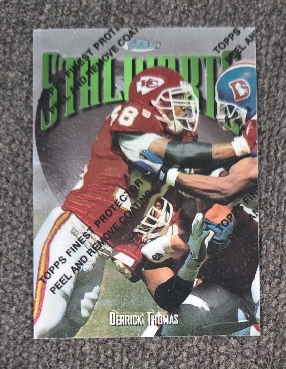 1997 Topps Finest Derrick Thomas Stalwarts #312 UNCOMMON Kansas City Chiefs 🏈
