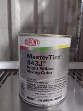 (1) QUART AXALTA DUPONT CROMAX MASTERTINT 843J BRIGHT YELLOW TINT TONER COLOR