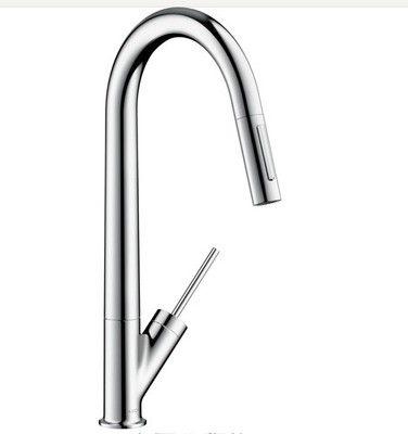 Axor Phillipe Starck High Arch Kitchen Faucet Pull Down Sprayer Chrome 108210000