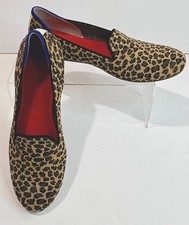 Rothy  s The Loafer Tan Leopard Women  s Size 6 Flats Slip-On Shoes NWOB City Chic