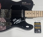 ZACH TOP SIGNED CUSTOM COLD BEER & COUNTRY MUSIC ELECTRIC GUITAR JSA COA — photo 2