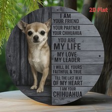 2D Flat, Tin Metal Signs Home D cor Wall Art 8x8 Printing, Am Your Chihuahua, Pl