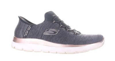 Skechers Womens Millionaire Black Walking Shoes Size 8.5 (7829289)