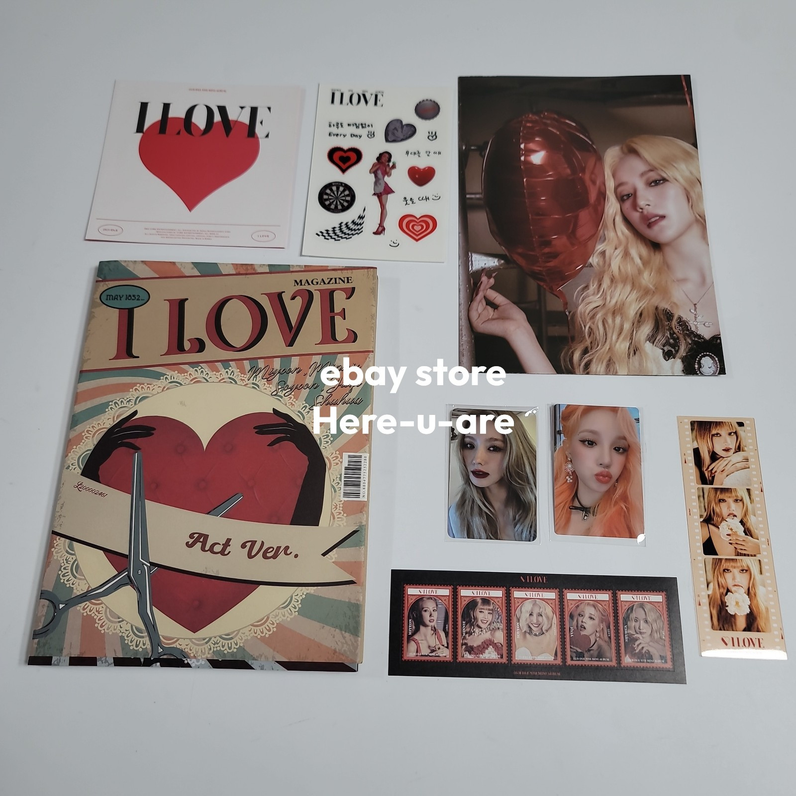 gidle 中国 一直娱 yizhiyu yzy6.0 5枚セット G)I-DLE gidle YUQI YUQ1 yizhiyu Official Photocard PC Photo card