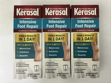 3x.Kerasal Intensive Foot Repair, Deeply Moisturizes  Visible Results in 1 Day