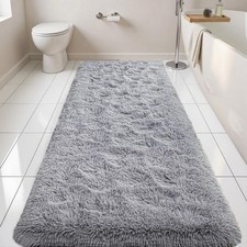Extra Long Non Slip Shaggy Bath Mat Bathroom Rugs Super Soft Washable Floor Mats