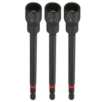 "3 StüCk Nuss-AufsäTze 1/2 Zoll Steckmaß 1/4\" Sechskantschaft 15 Cm Magnet-Setter"