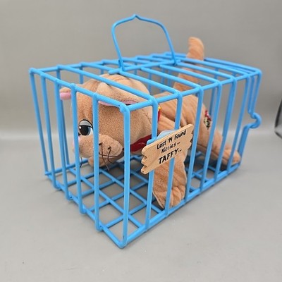 Vintage Pound Pur-r-ries Taffy Tabby Cat Lost 'N Found Kitties With Cage Tonka