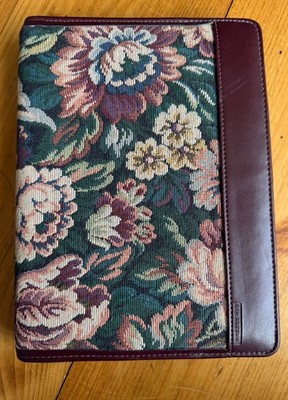 VTG Concord 5 Day RunnerTapestry Organizer Binder W Franklin Covey Inserts