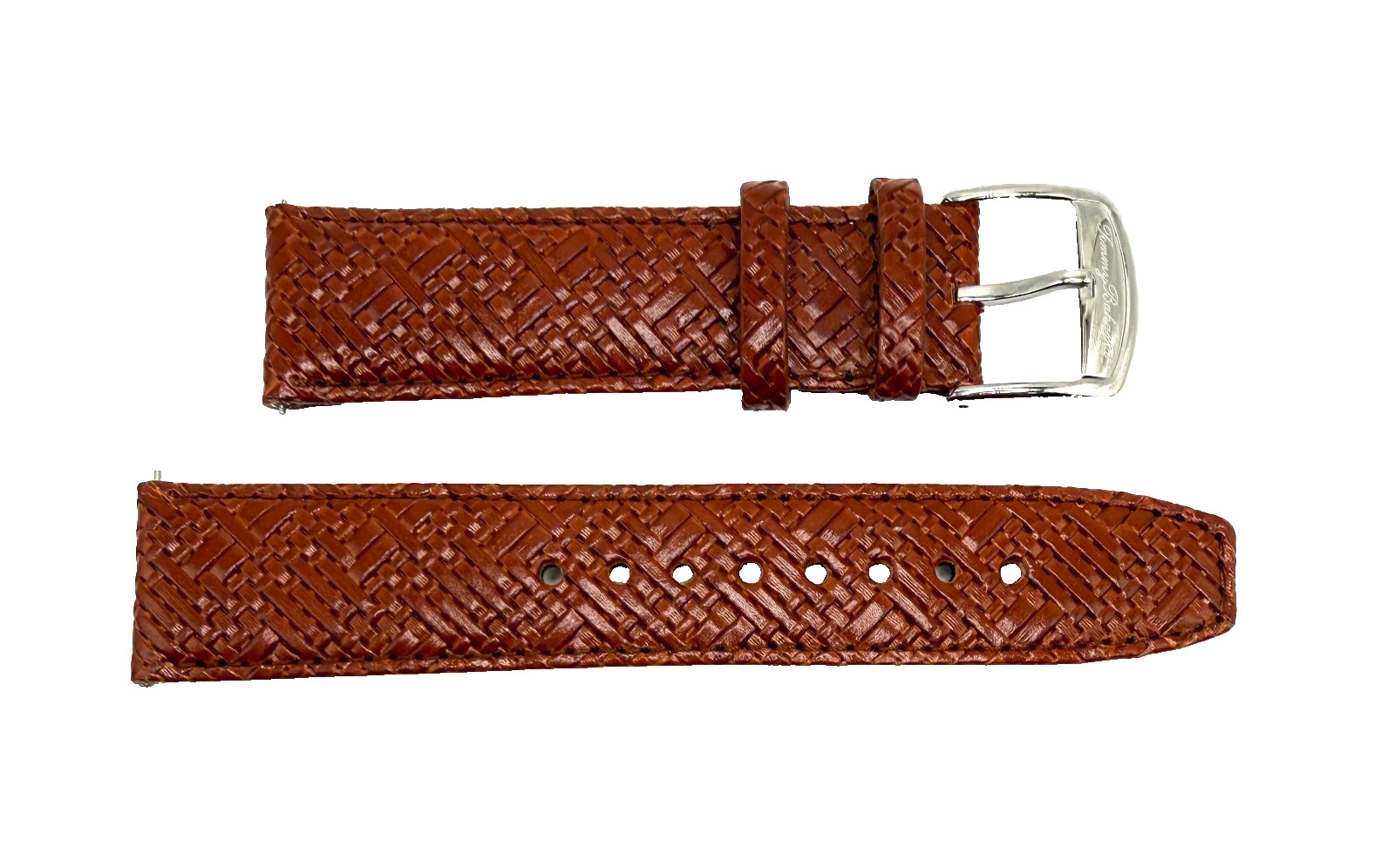 Men's Tommy Bahama 22mm Brown Leather  Watch Band