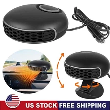 360° Rotary Portable 12V Car Heater & Defroster, 150W Fast Heating & Cooling Fan