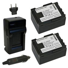 Replacement for Canon VIXIA HF G20 Battery 2-Pack, 1000mAh and Charger