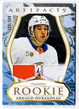 2023-24 Upper Deck Artifacts Material Gold Arnaud Durandeau Rookie Jersey