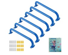 17 inch Metal Playground Handles,Monkey Bars Indoor Heavy Duty Ceiling 6 Pk