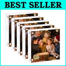 Double Sided Acrylic Frame with Stand - 5 Pack