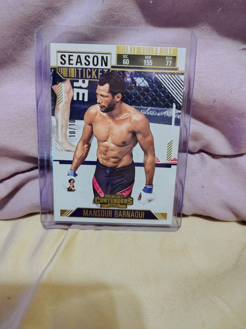 2025 Panini Contenders PFL Debut MANSOUR BARNAOUI season Ticket #10/10