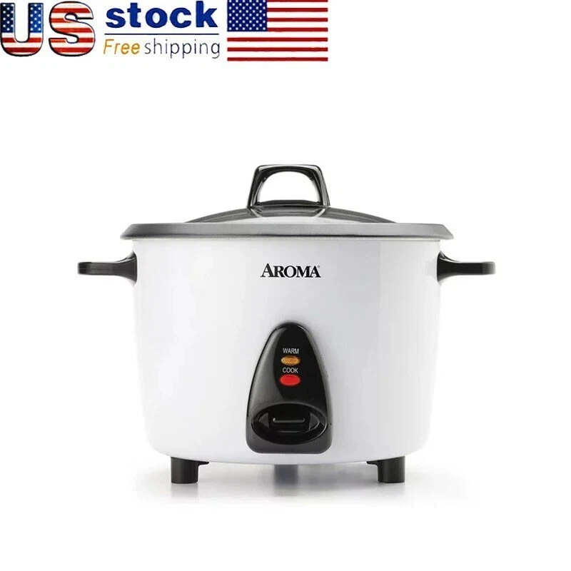20 Cup Dishwasher Safe Rice Cooker Steamer Nonstick with Tempered Glass Lid New