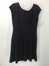 Pre-Owned Loft Black Size 0 Shift Knee Length Sleeveless Dress