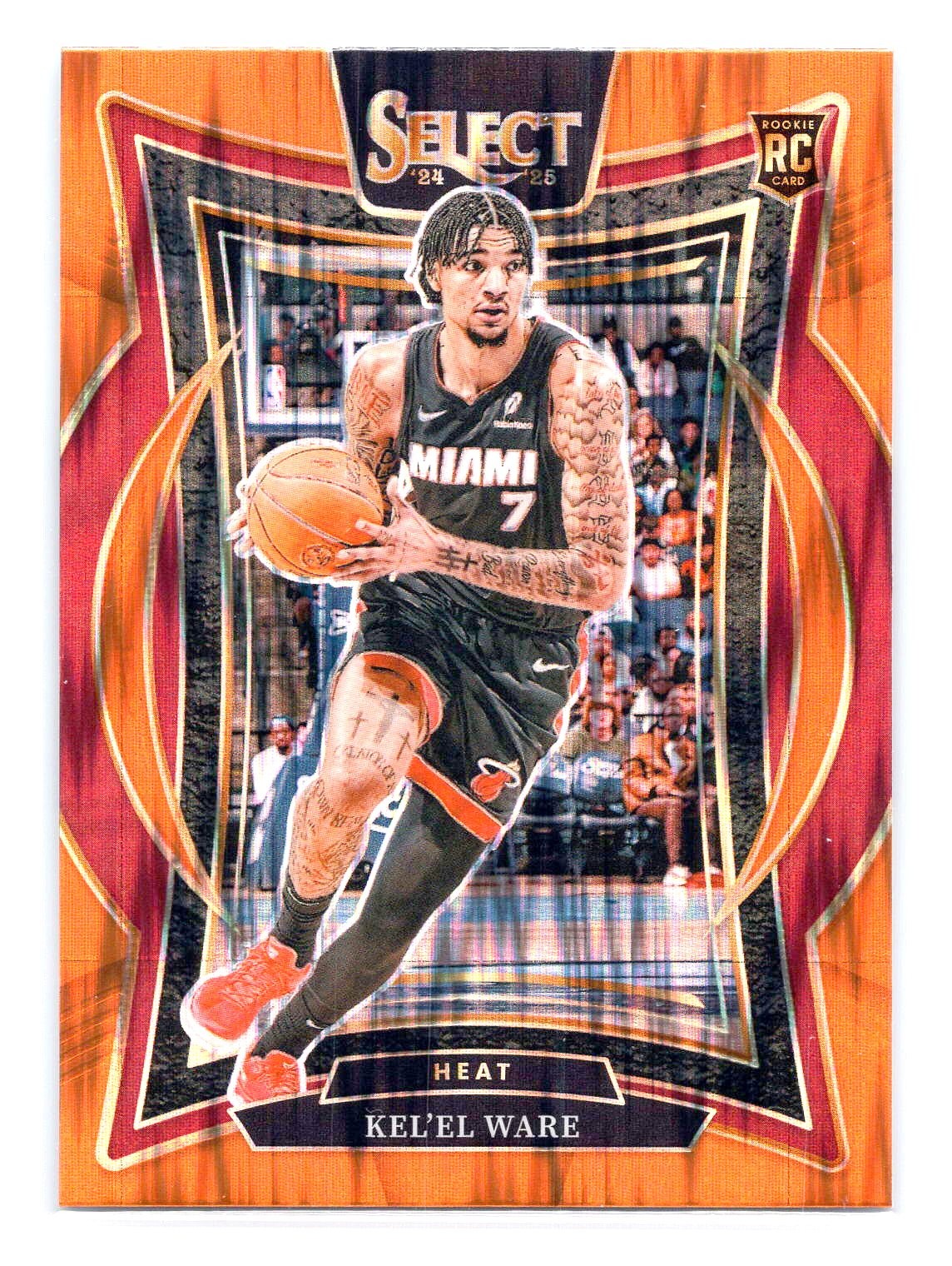 Kel'el Ware 2024-25 Panini Select #66 Orange Flash Prizm RC Rookie