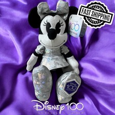 Disney 100 Years of Wonder Anniversary 9" Minnie Mouse Plush Toy Rare NWT