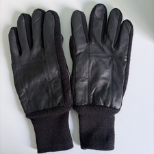 Men's Thinsulate Black Leather Lined Gloves Size XL 47648 3 Inch Cuff