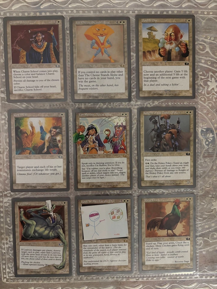 Magic the Gathering Unglued Complete Set 94 Cards includes tokens And Lands NM+ - Image 2 of 4