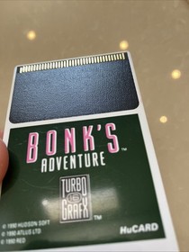 Bonk's Adventure TurboGrafx-16 Complete CIB Box Case Manual Game & Sleeve Tested